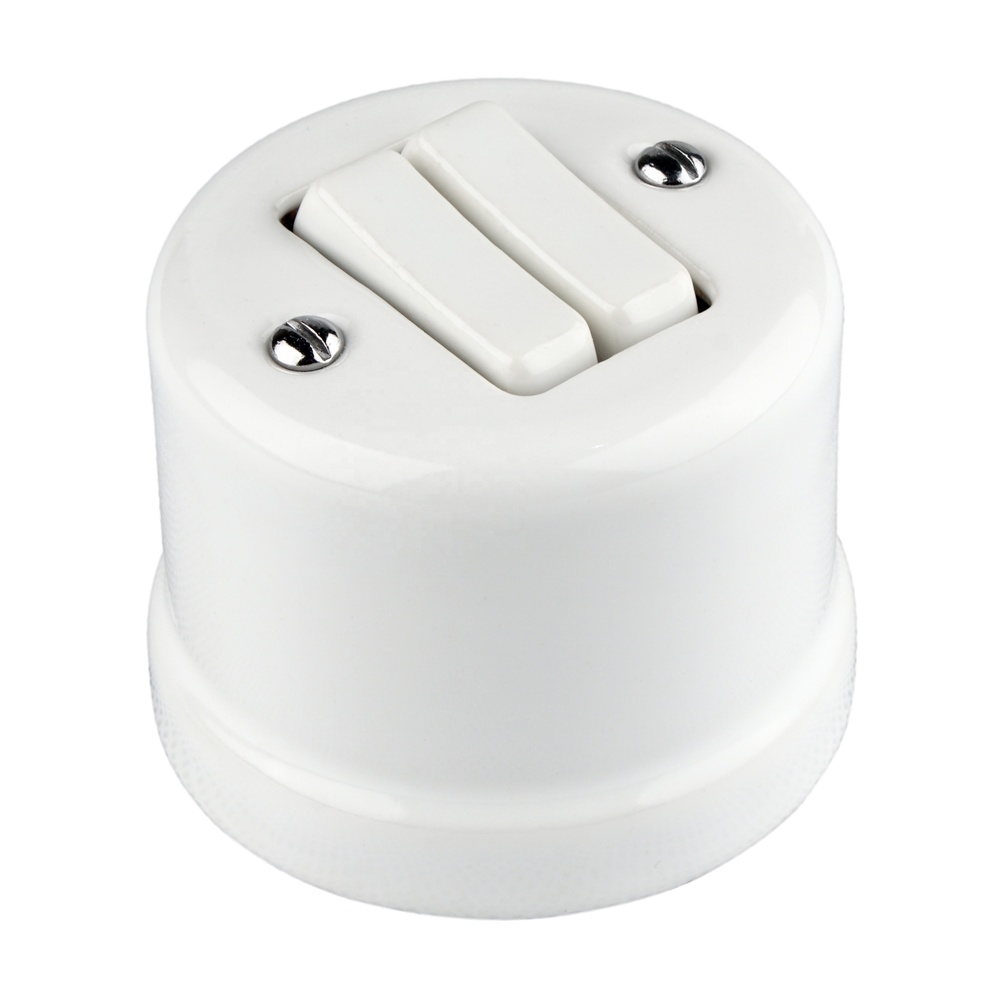 FND SUPERFICIE PULSADOR DOBLE PORCELANA BLANCA