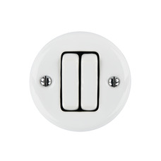 FND SUPERFICIE PULSADOR DOBLE PORCELANA BLANCA