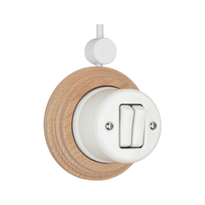 FND SUPERFICIE PULSADOR DOBLE PORCELANA BLANCA