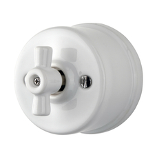 FND SUPERFICIE CONMUTADOR GIRATORIO PORCELANA BLANCA
