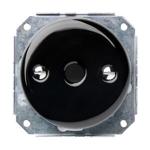 FND SALIDA DE CABLES PORCELANA NEGRA