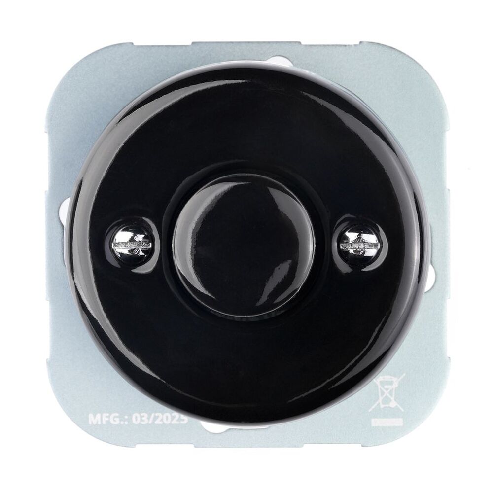 FND LED DIMMER 3-250W PORCELANA NEGRA