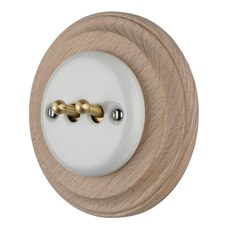 FND DOBLE CONMUTADOR PORCELANA BLANCA TIPO 2